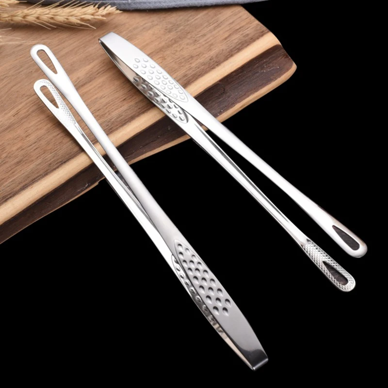 Stainless Steel Food Tongs Long Handle Creative Barbecue Tongs Steak