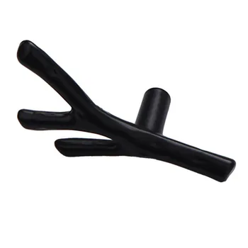 Creative tree branch shape furniture handles door handles cabinet knobs knob handle for furniture kitchen wardrobe black 69m