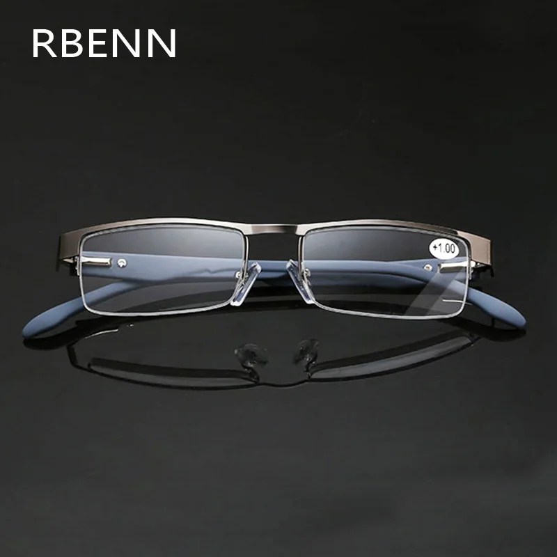 RBENN металлические очки для чтения мужские высококачественные деловые очки для дальнозоркости женские очки для чтения+ 1,25 1,75 2,25 2,75 3,25 4,5 5,0