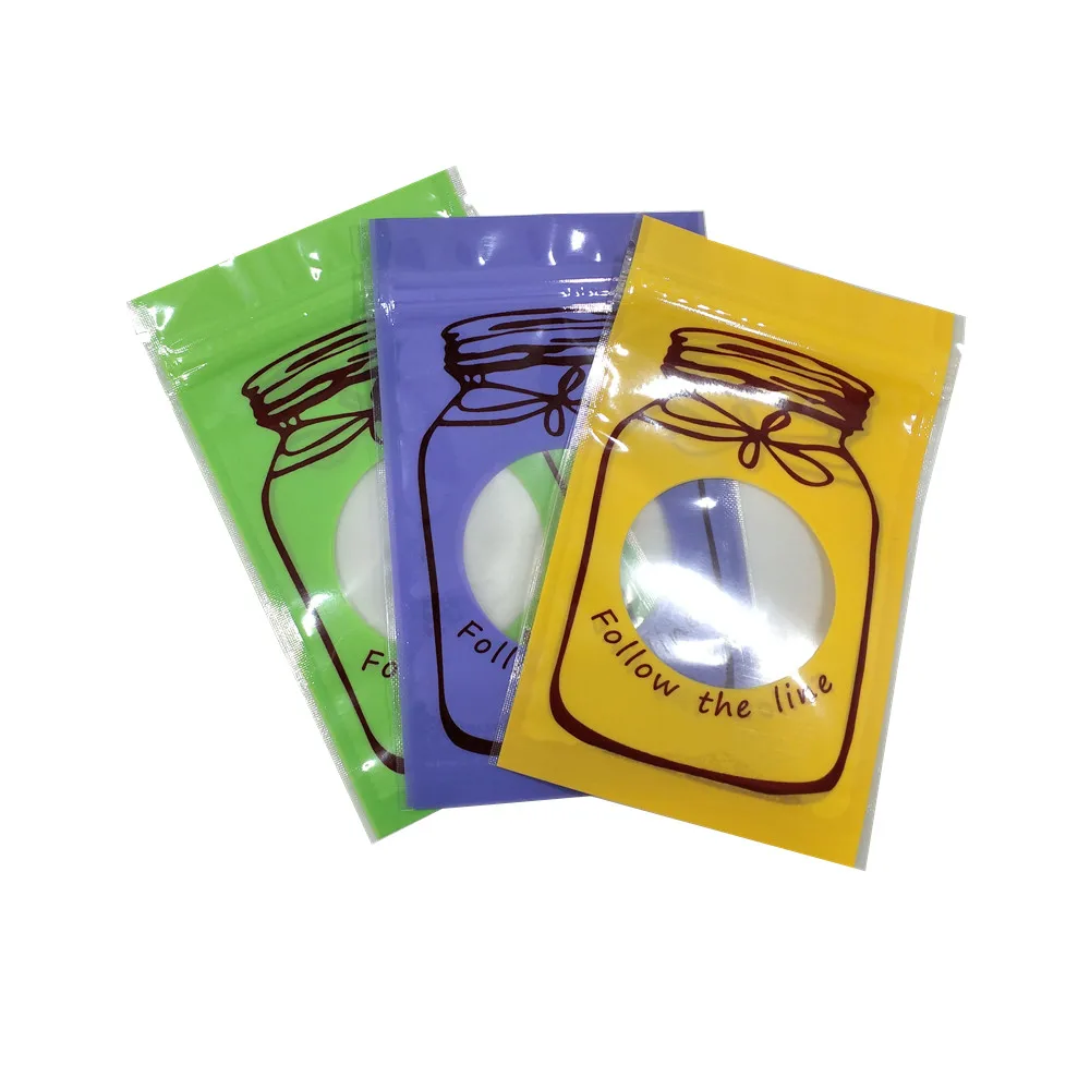 

DHL Small Plastic Zip Lock Sealable Packing Bag for Candy Sampling Storage Mositure Proof Reclosable Zipper Poly Pouches 1000PCS