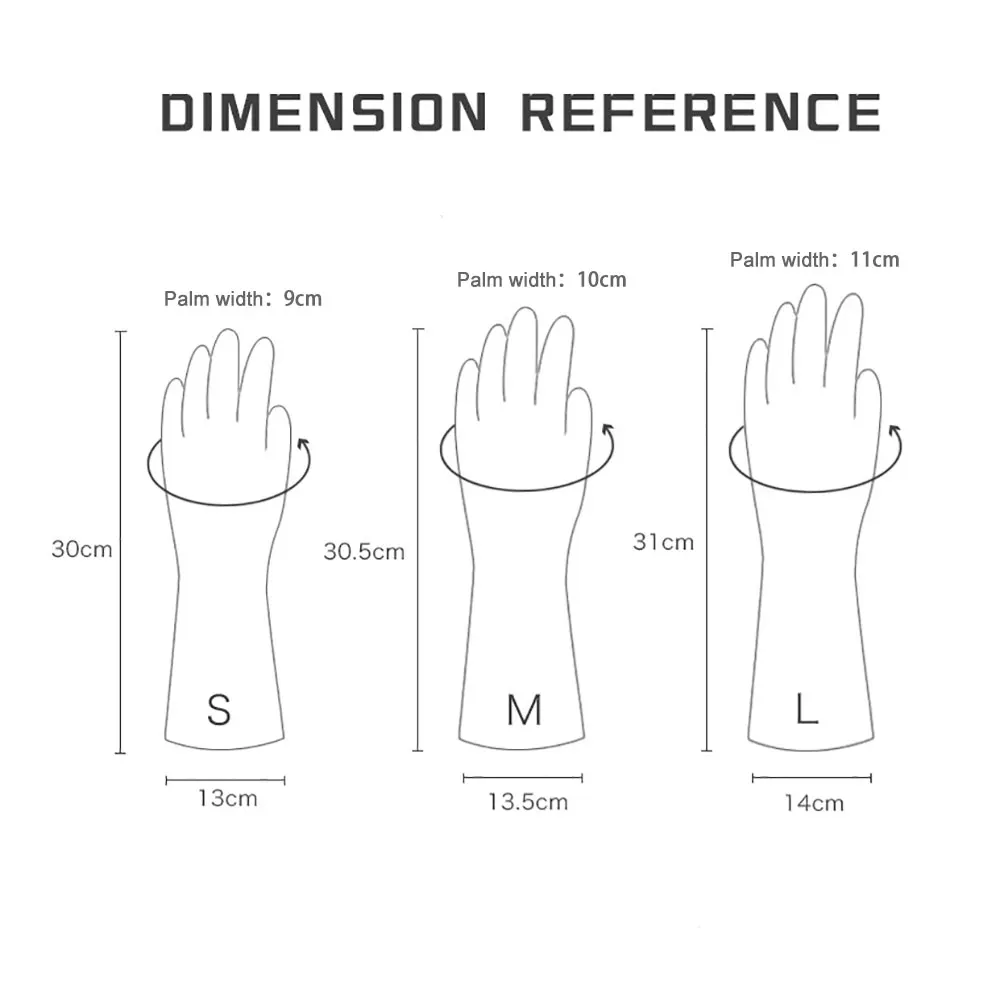 Dishwashing Gloves Cleaning Gloves Silicone 1 Pairs waterproof rubber latex dish washing gloves kitchen durable cleaning housework chores dishwashing tools