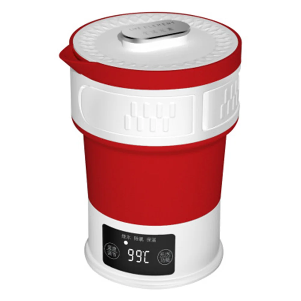 

Folding Kettle Compressed Electric Kettle Travel Water Kettle Silicone Portable Mini Insulation Folding Kettles Radom Color