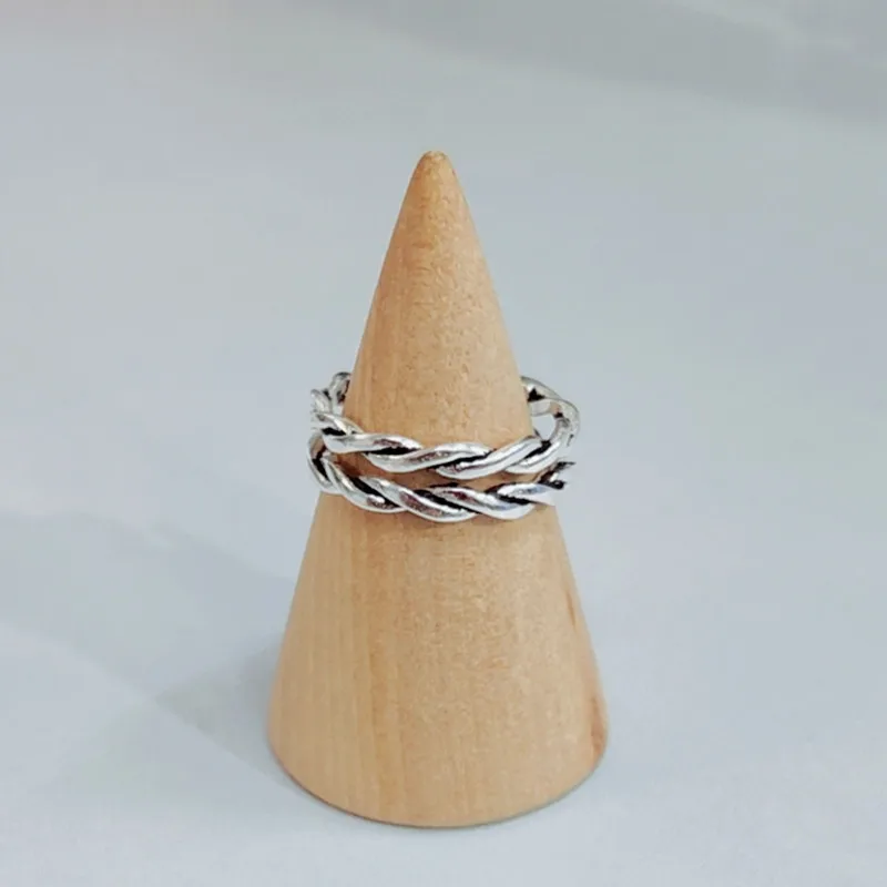 DreamySky Bijoux Boho 925 пробы, серебряные полые кольца для женщин, женские кольца, модные вечерние ювелирные изделия