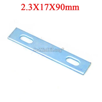 

BRAND NEW 50PCS Metal Straight Flat Corner Braces Furniture Connecting Fittings Frame Board Support Bracket Hardware 2.3X17X90mm