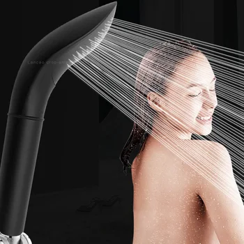 

Black High Quality Pressure Rainfall Shower Head black Shower Head Water Saving Filter Spray Nozzle High Pressure Water Saving