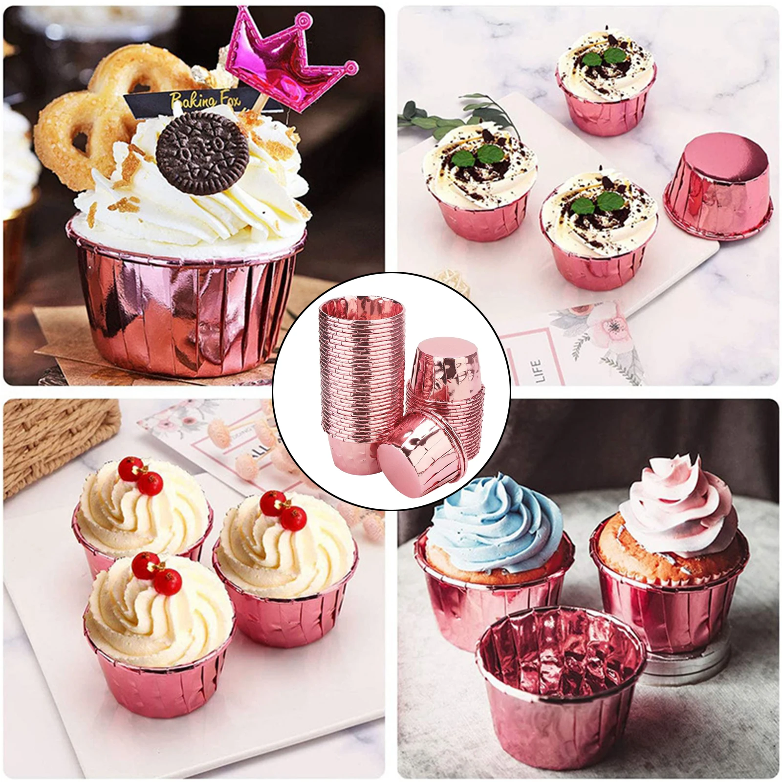 50pcs cupcake wrapper holder party supplies Cake cup wedding decoration kitchen baking tool supplies