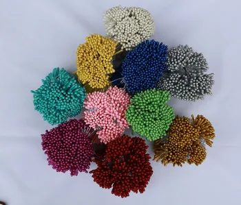 

Horseshoe Flower Core Large Symphony Bang Bang Heart Glitter Powder Stamen Wire Screen wa hua Material Dry Flower Arrangement Ac