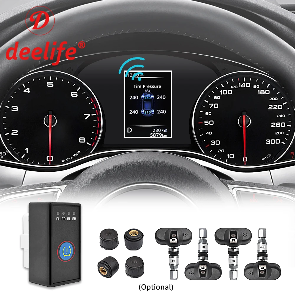 

Deelife ( for New QASHQAI X-TRAIL TIIDA TEANA KICKS SYLPHY TERRA ) Tire Pressure monitoring system 4 Sensor TPMS ( for Nissan )