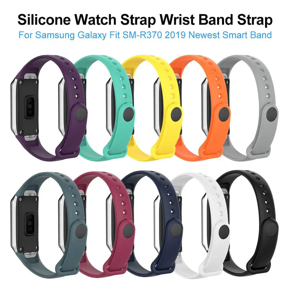 

Silicone Sport Watch Strap Wrist Band Strap for Samsung Galaxy Fit SM-R370 Smart Bracelet Watch Strap Accessories #BO