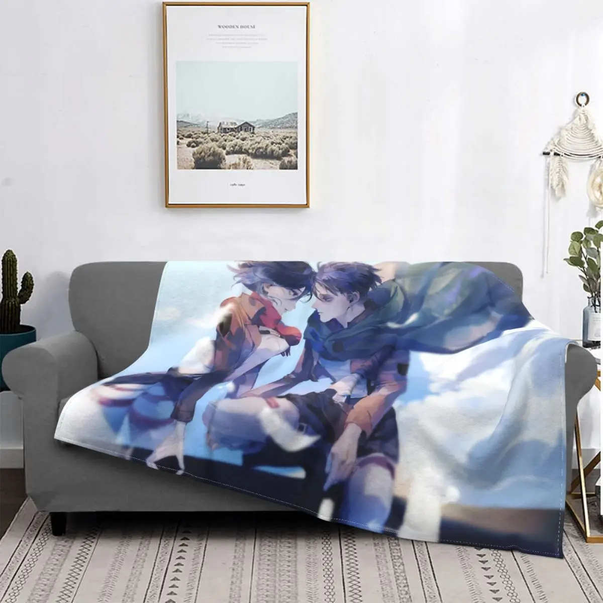 Attack On Titan Ackerman Levi Blanket Flannel Shingeki no Kyojin