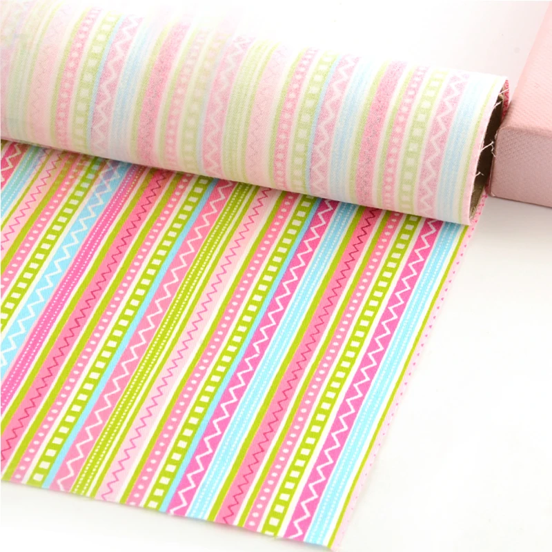 100% Cotton Fabric Printed Colored Strips Designs Tecido Decoration Scrapbooking Quilting Patchwork Sewing Textile Bedding Cloth|fabric artwork|cloth