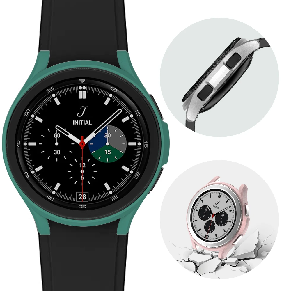 Watch Cover for Samsung Galaxy Watch4 40mm 44mm, PC Slim Matte Case Protective Bumper Shell for Galaxy Watch4 Accessories Watch Cover for Samsung Galaxy Watch4 40mm 44mm, PC Slim Matte Case Protective Bumper Shell for Galaxy Watch4 Accessories