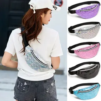 

2020 New arrival Vogue Women Lady Waist Fanny Pack Belt Bag Pouch Travel Hip Bum Bag Famales Small Purse