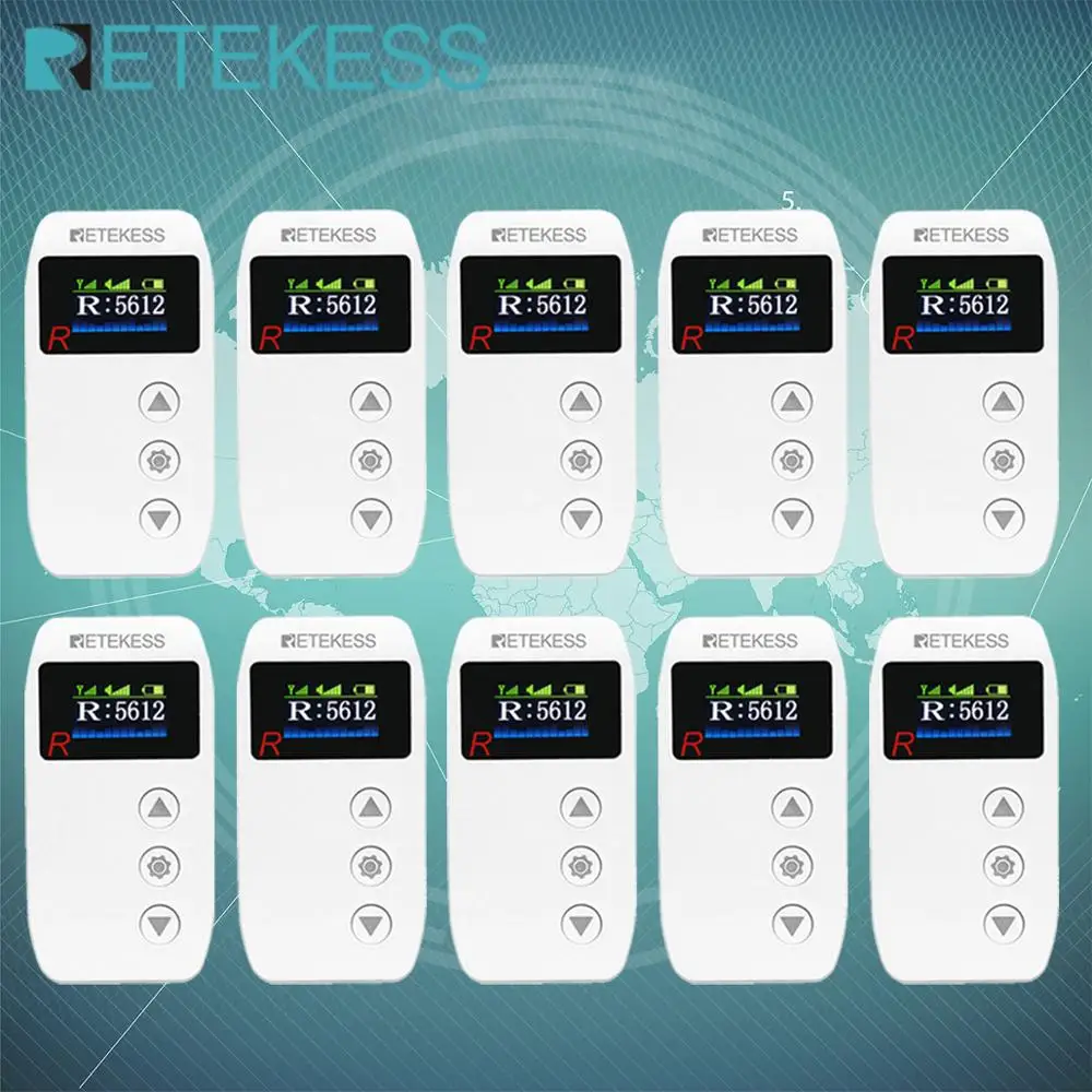 

RETEKESS TT110 2.4GHz 10Pcs Receiver Wireless Tour Guide System For Museum Government Meeting Factory Train Church Translation