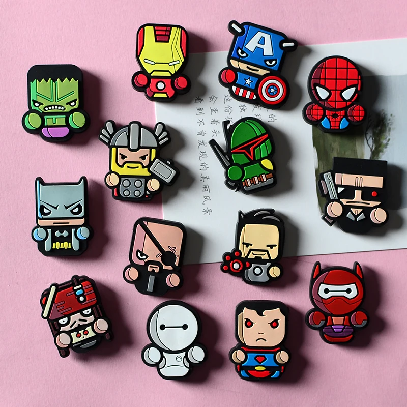 Мультяшный Европейский Американский Marvel супергерой милый креативный стерео Магнитная кнопка магнит на холодильник