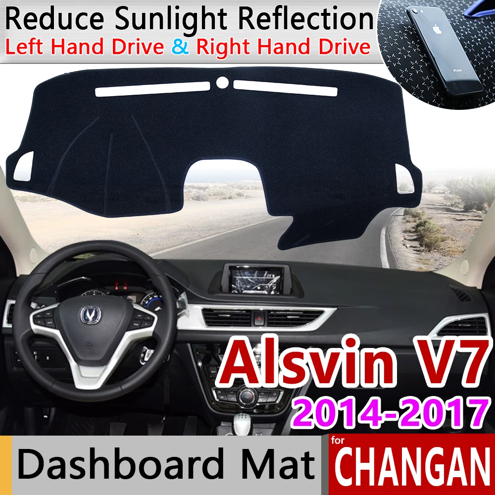 Противоскользящий коврик для автомобильных аксессуаров Changan Alsvin V7 2014 2015 2016 2017 |
