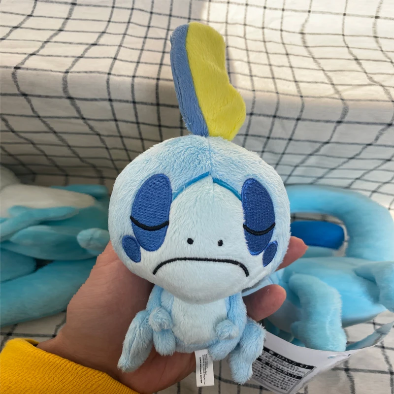 HQ 20cm sleep Sobble Стартер серия Пикачу плюшевая игрушка прекрасный скорбанни Sobble Grookey животное кукла kawaii Япония аниме мягкая кукла эльф подарок для детей - Цвет: HQ 20cm sleep Sobble