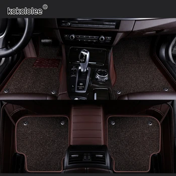 

kokololee Custom Car floor Mat for SsangYong Korando Actyon Rexton Chairman Kyron Wearproof Carpets car foot mats