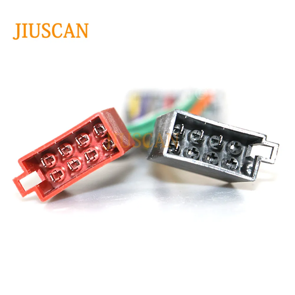 JIUSCAN 12-111 ISO радио адаптер для HONDA& MITSUBISHI& PEUGEOT жгуты проводов разъем свинцовый ткацкий станок кабель штекер Адаптер стерео