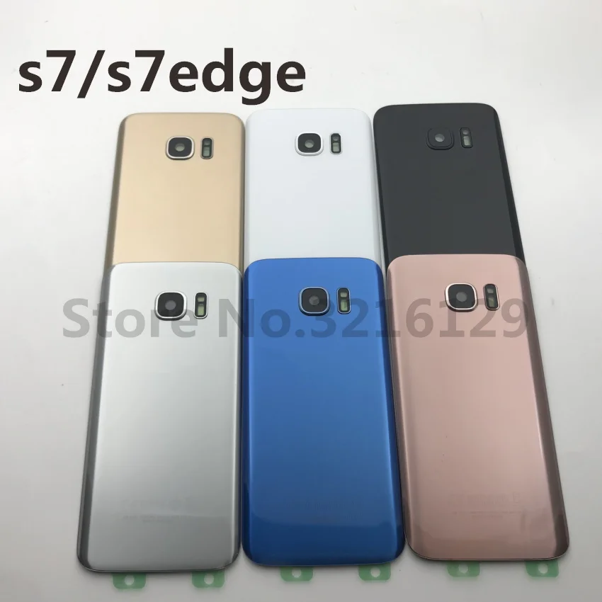 

Samsung Galaxy S7 G930 S7 edge G935 Battery Back Cover Door Housing+ear Camera Glass Lens Frame Replacement Repair Parts