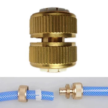 

1PCS 12mm Garden Brass lawn Water Hose pipe joiner mender repairer fitting connector