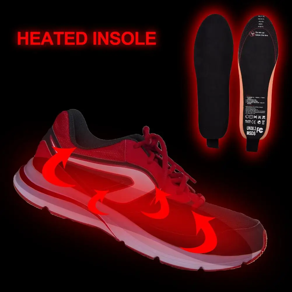 EVA Unisex Electric Heated Insoles 2100mAh LED Wireless Remote Control Thermal Rechargeable Heating Warm Pad For Winter Sports
