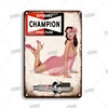 NGK Spark Plugs Tin Sign Vintage Champion Sticker Metal Plate Garage Painting Wall Decor Plaque Pin Up Poster Room Decoration ► Photo 2/6