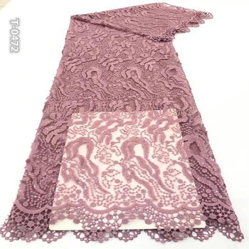 

African guipure cord lace fabric high quality swiss voile lace fabrics fashion embroidery french net lace fabric for wedding