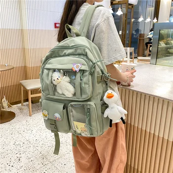 Cute Women Large Capacity Backpack Waterproof Nylon Female Schoolbag College Lady Laptop Backpacks Kawaii Girl Travel Book Bags 3