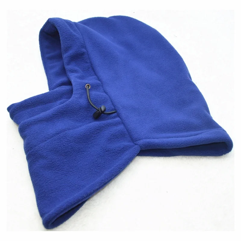 Blue Теплая Флисовая Балаклава с капюшоном, лыжная маска Swat, лыжная маска, Лыжные шапки и шапочки, зимние шапки - Цвет: Blue