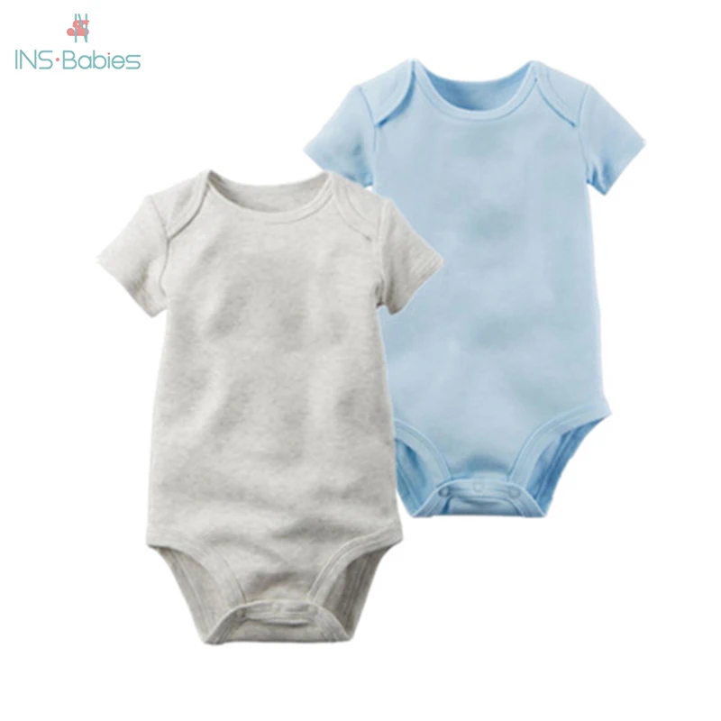 2 шт./лот детское боди с короткими рукавами Одежда для новорожденных мальчиков
