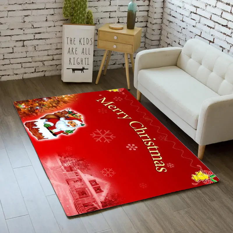 No.3 Merry Рождественский коврик ковер мультфильм спальня коврик для детских игр Мягкий Нескользящий Санта Клаус области коврики прикроватные коврики для гостиной - Цвет: No.3