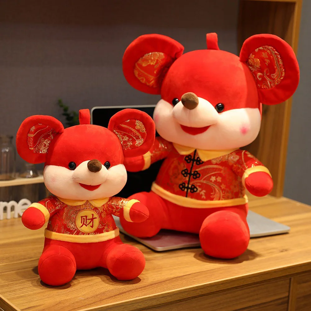 2020 Ratte Jahr Maskottchen Ratte Plüsch Maus Spielzeug Chinese New L8S1 S7T2 