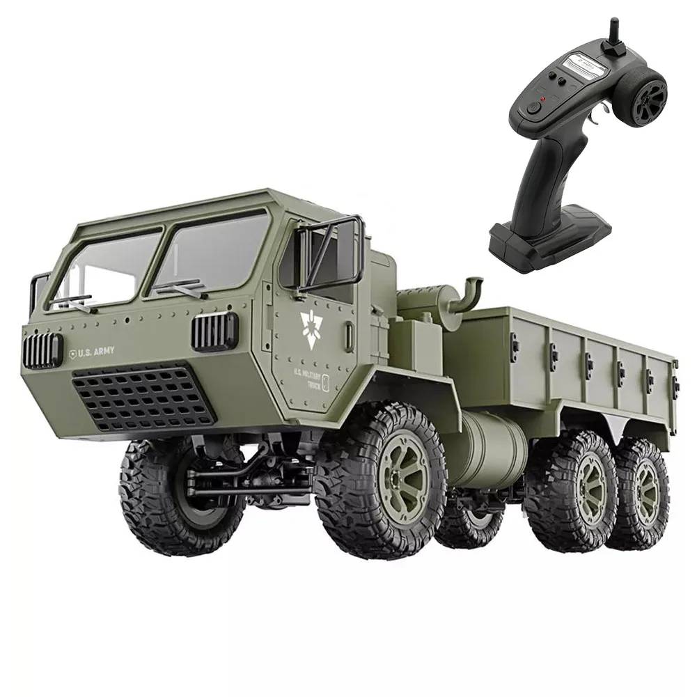 

FY004A 1:16 6WD Gift Children Army Truck Proportional Racing Model Toys 2.4G Off Road Simulation Boys Hobby Funny RC Car