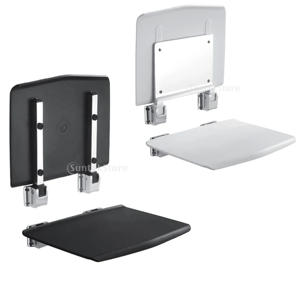 

Metal Fordable Shower Bench Seat Wall Mount Bathroom Chair for Elderly