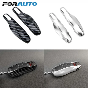 

FORAUTO 1Pair Car Key Case Cover Shell for Porsche Cayenne Macan 911Boxster Cayman Panamera Key Shell Holder Cover Plastic