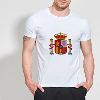 

LUSLOS Spain National Day T Shirt Fashion Men's Patriotic Tshirt New Casual Birthday Party Clothing Group Team Tees National Day