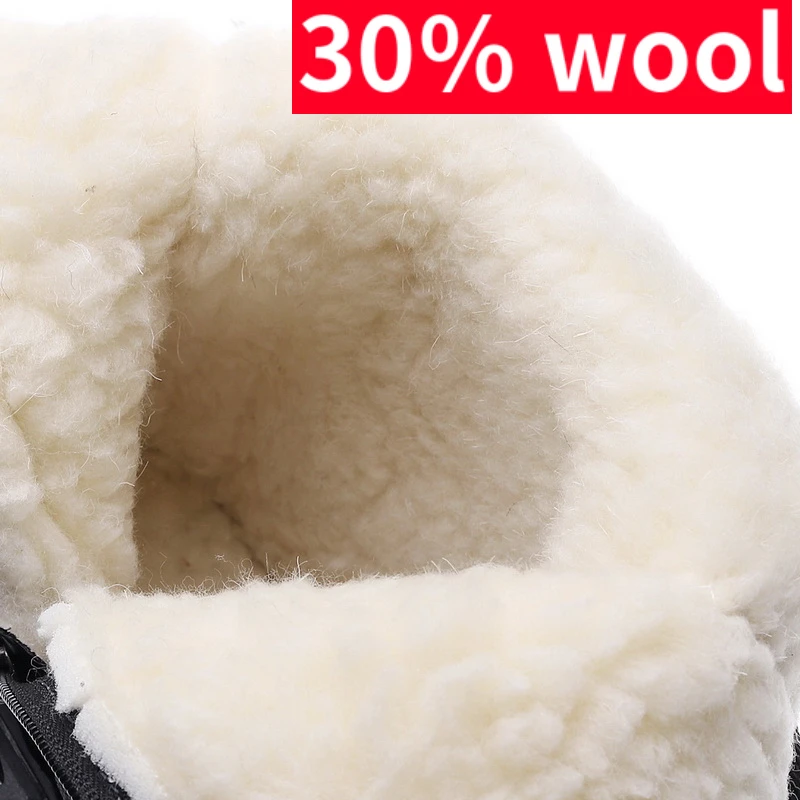 Winter New Thick Couple Snow Boots Plus Mens Warm Side Zipper Outdoor Casual Short Boots Cold Resistance Men Cotton Shoes