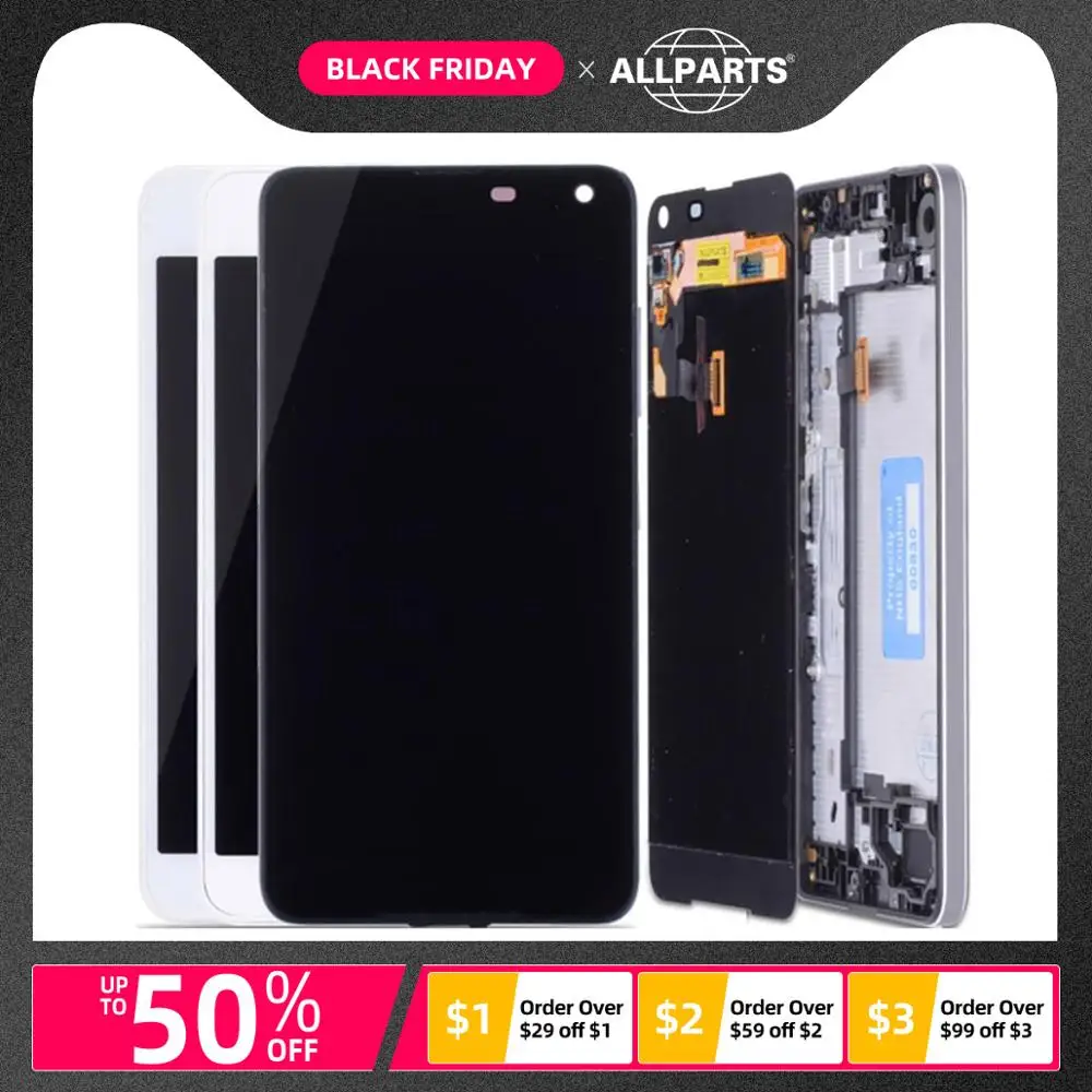 Дисплей для NOKIA Microsoft Lumia 650 LCD в сборе с тачскрином на рамке Оригинал Черно