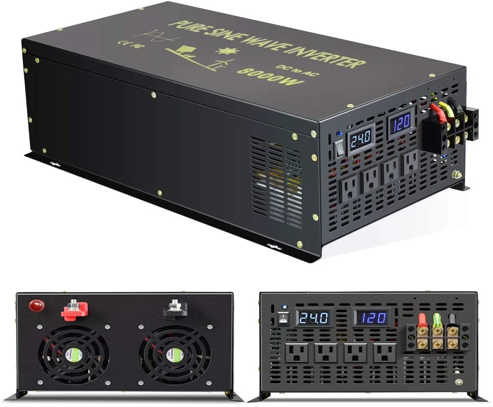 純粋な正弦波ソーラーインバータ 24 に 2v 8000 ワット車の電源インバータコンバータ 12 V 24 12v Dc に 1 V 230 V 240 V Ac ポンプ冷蔵庫 Home Inverter Solar Inverterinverter 8000w Aliexpress