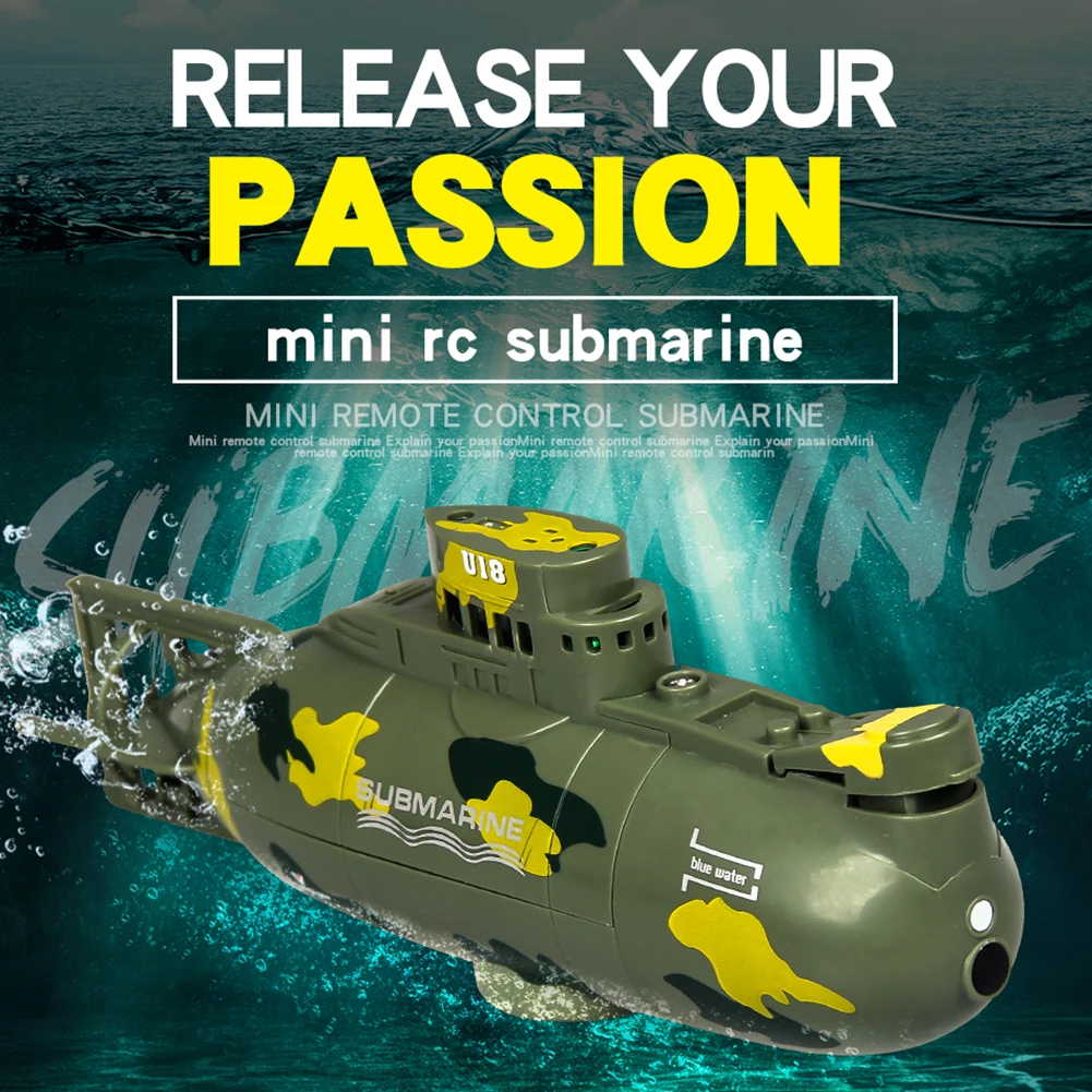 Электрический пульт дистанционного управления гоночный Мини RC Подводная лодка открытый детский подарок образование корабль игрушка скорость лодка моделирование модель Военная