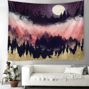 

Night forest full of stars Indian Mandala Tapestry Wall Hanging Bohemian Gypsy Psychedelic Tapiz Witchcraft Tapestry