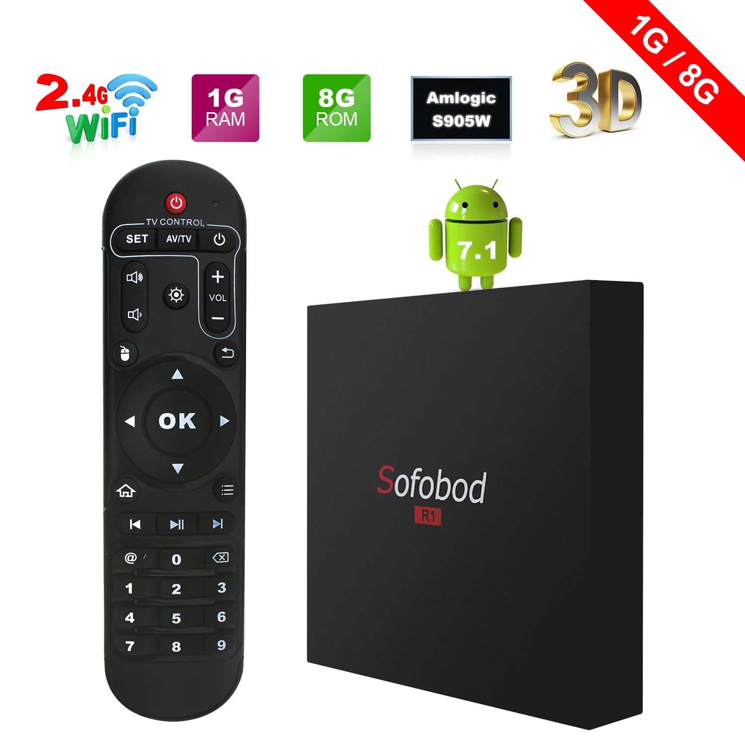 Sofobod R1 Android tv Box WiFi 4K 1 год Испанский Французский IP tv подписка GOTIT IP tv 5000Live+ 3500VOD King OTT IP tv для взрослых IP tv