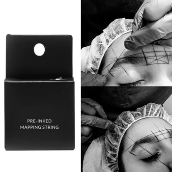 

Professional Measuring Tool 10M Aid Dyeing Liner Make Up Microblading Eyebow Tattoo Artist Pre-inked Thread Mapping String