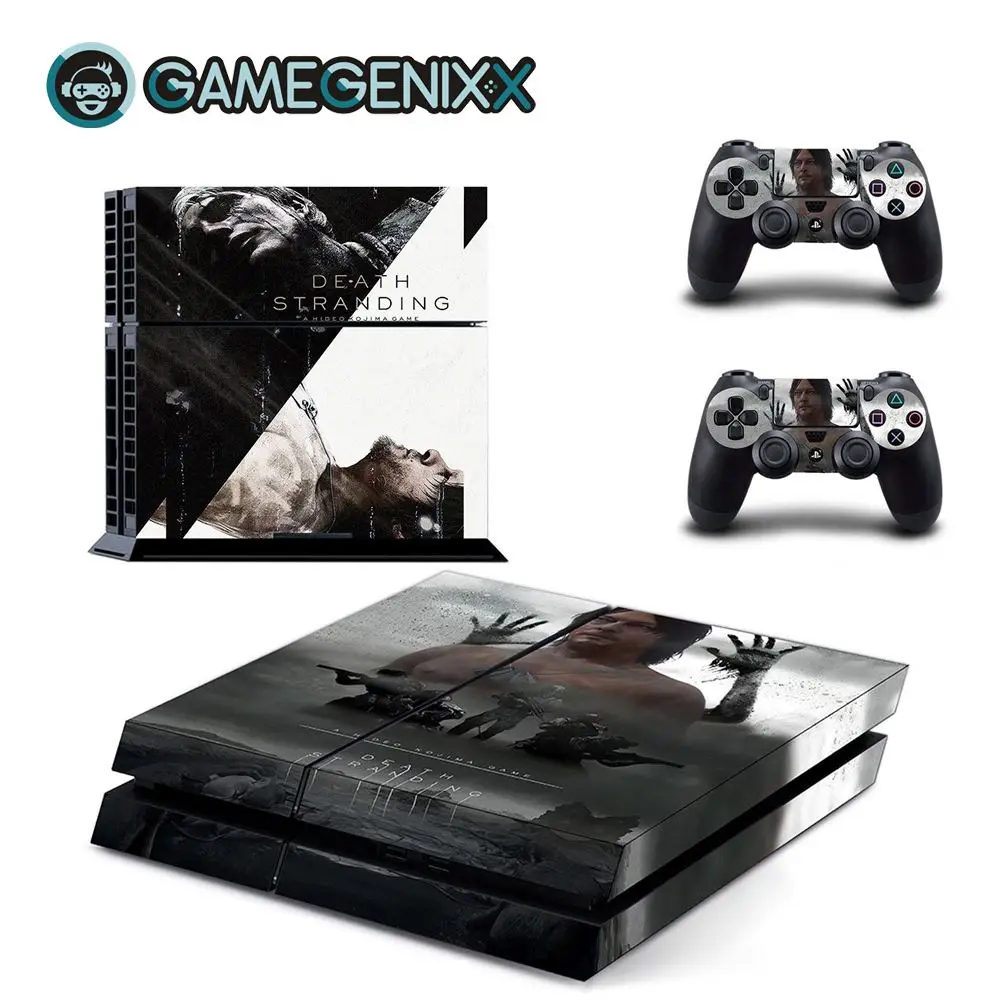 Защитная Наклейка GAMEGENIXX для PS4 консоли и 2 контроллеров-Death Stranding