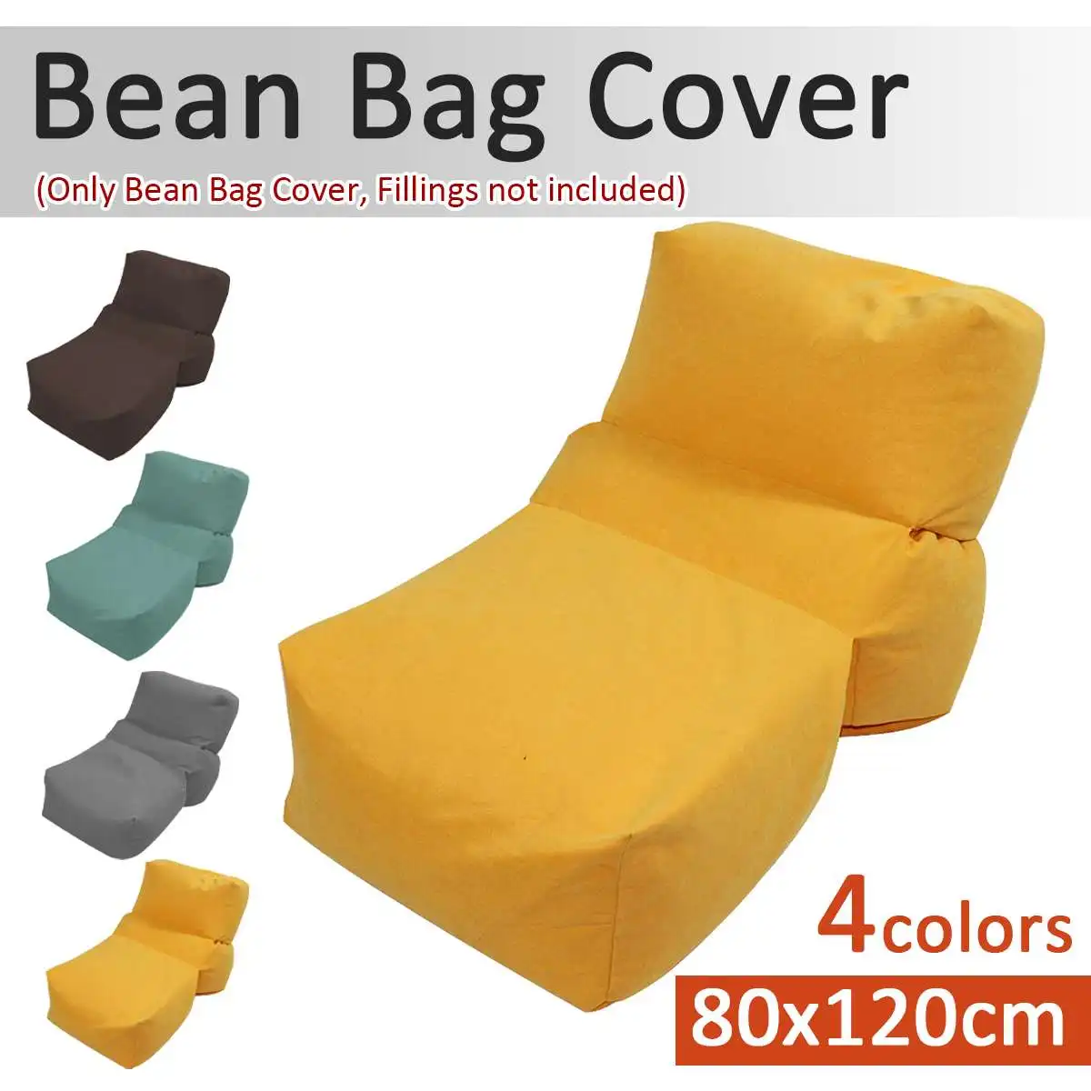 

Folding Sofas Cover Gigante Chairs Without Filler Linen Cloth Lounger Seat Bean Bag Pouf Puff Couch Tatami Salon Puff Asiento