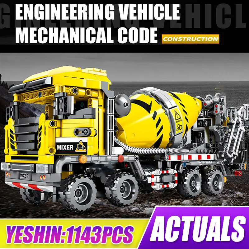 Yeshin инженерные игрушки городской миксер модель грузовика электрический