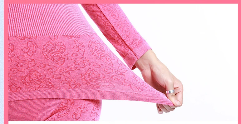 Jerrinut thermal underwear women long johns women for winter Warm long johns cotton sexy thermal underwear set for women 17