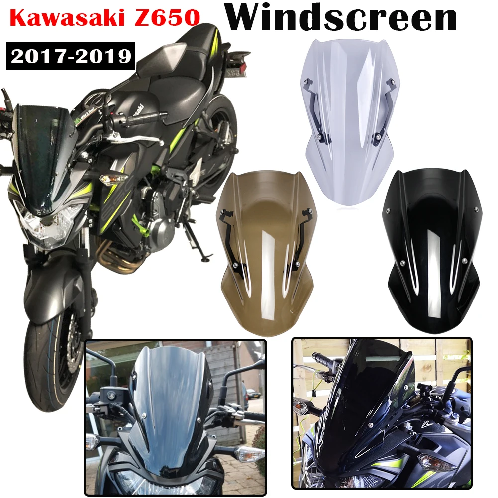 Лобовое стекло для мотоцикла козырек от ветра Kawasaki Z650 2017 2018 2019 Z 650 17 18 19