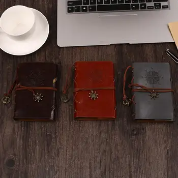 

Retro Wood-Free Paper Classic Notebook Jotter Diary w/ Spiral Ring Binder